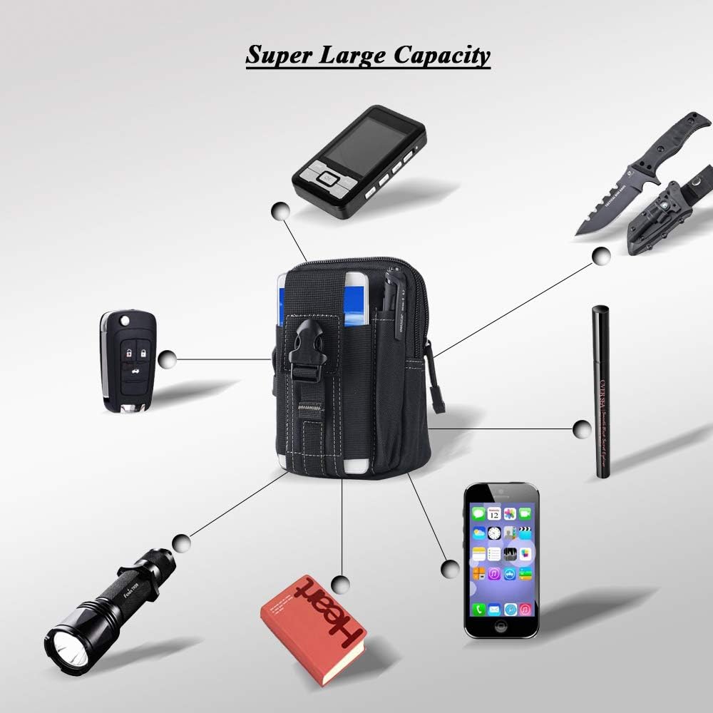 Tactical Molle Belt Pouch Mili - Edc Carry Holster ulasan dan harga