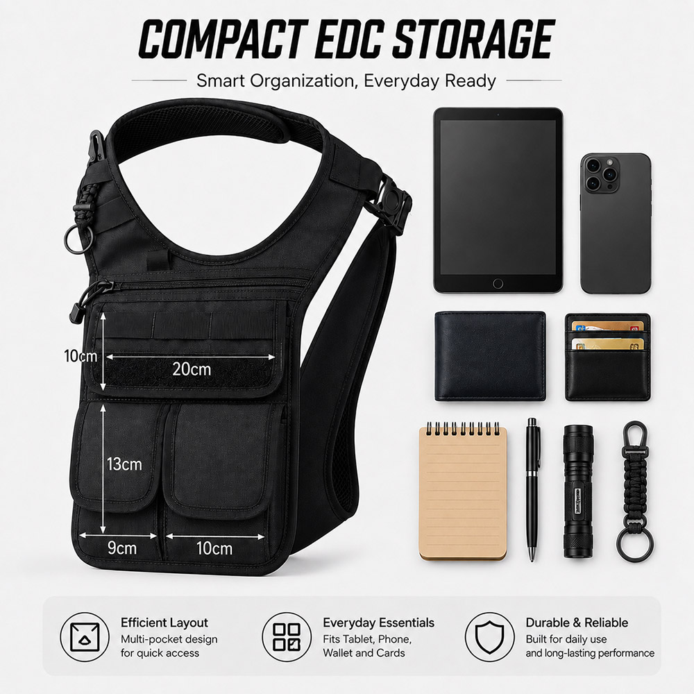 QX Tactical Concealed Satchel  - Edc Carry Bag For Men ulasan dan harga