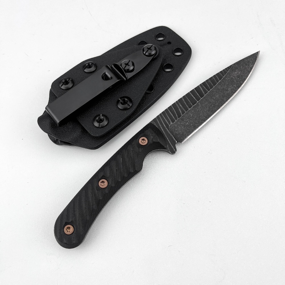 Full Tang Bushcraft Knife D2 B - Edc Carry Fixed Blade Knife ulasan dan harga