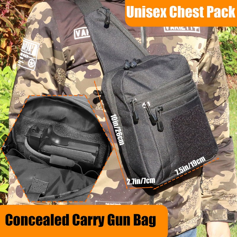 New Tactical Chest Bag Pistol  - Edc Carry Bag For Men ulasan dan harga