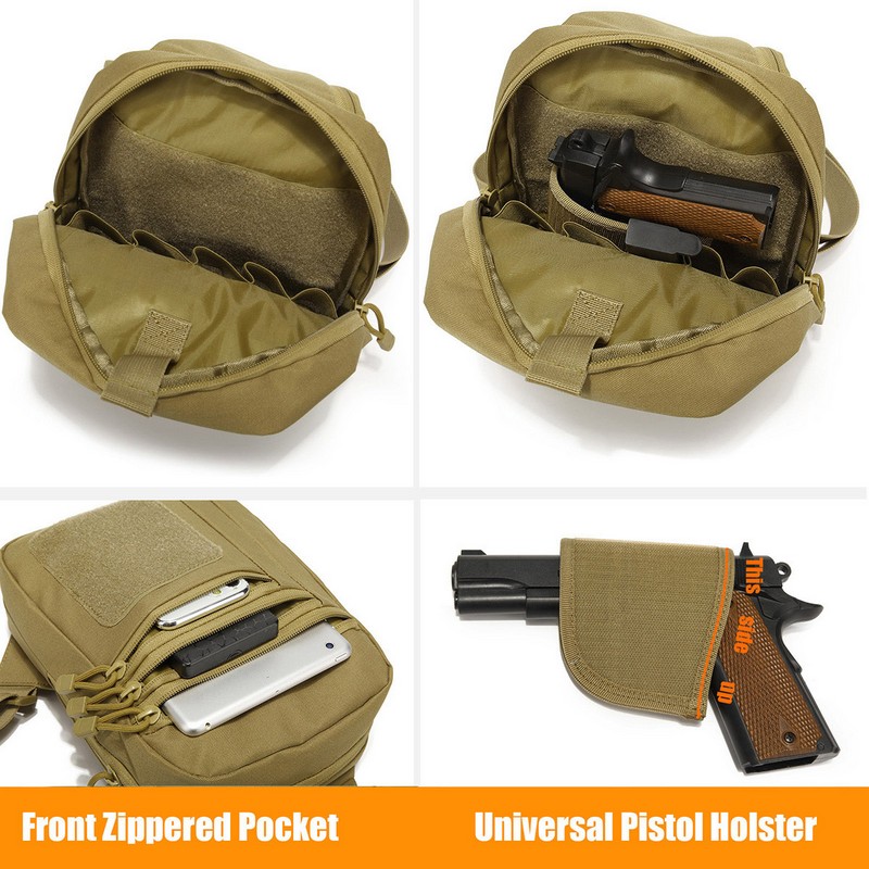 New Tactical Chest Bag Pistol  - Edc Carry Bag For Men ulasan dan harga