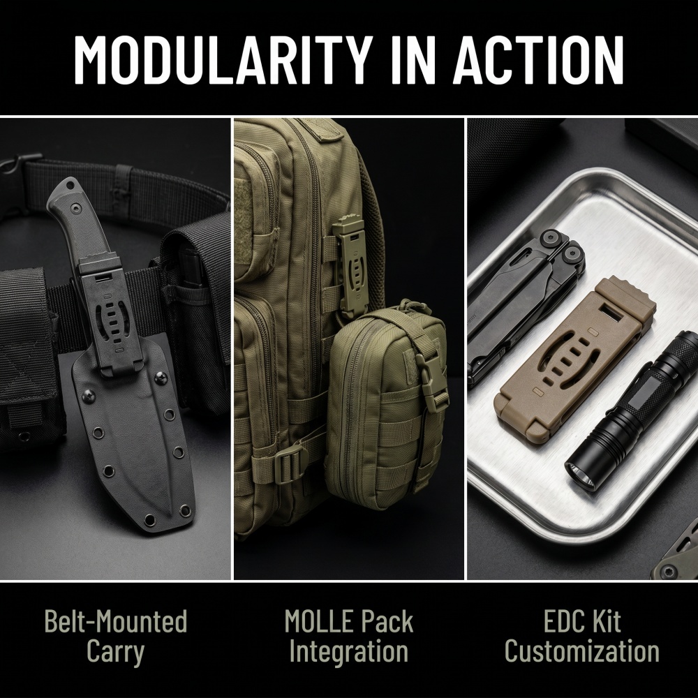 DIY Kydex Holster MOLLE Back C - Edc Carry Holster ulasan dan harga