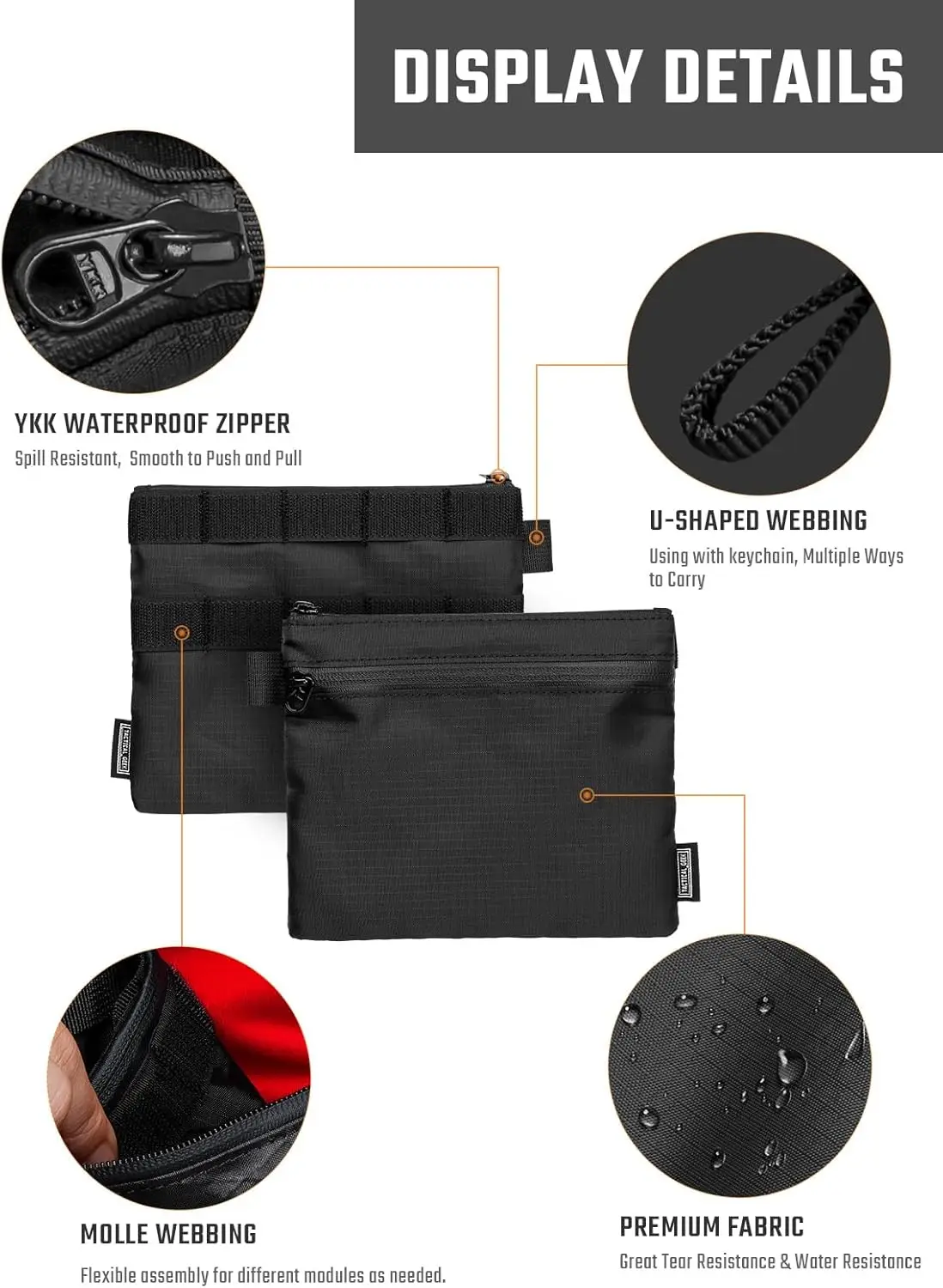 TACTICAL GEEK A14 Slim EDC Pou - Edc Carry Holster ulasan dan harga