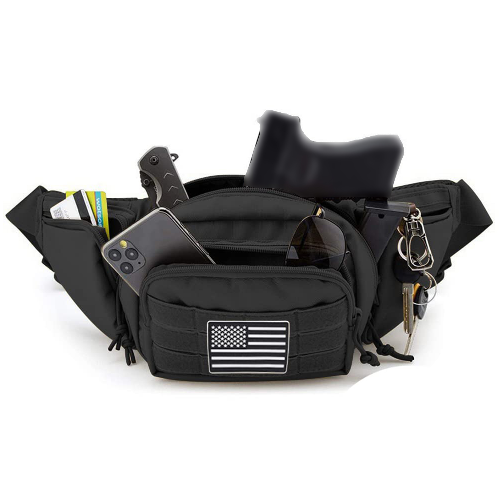 Tactical Fanny Pack Gun Holste - Edc Carry Bag For Men ulasan dan harga