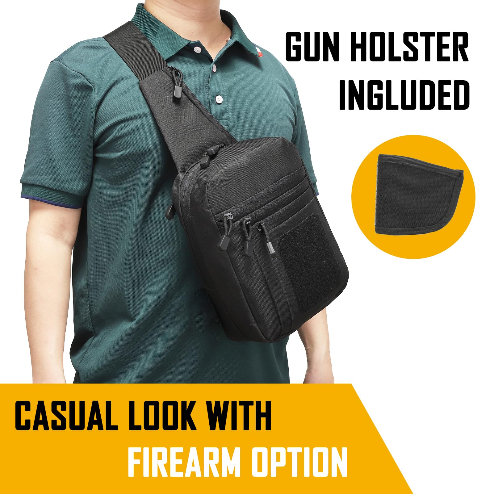 Concealed Carry Crossbody Bag  - Edc Carry Holster ulasan dan harga